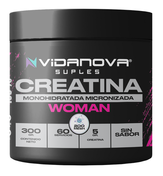 Creatina WOMAN Monohidratada Micronizada 300g - Vidanova® Suples
