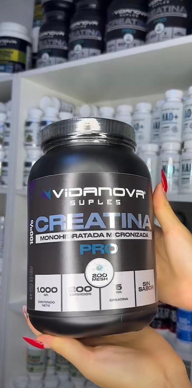 Creatina PRO Monohidratada Micronizada 1kg - Vidanova® Suples