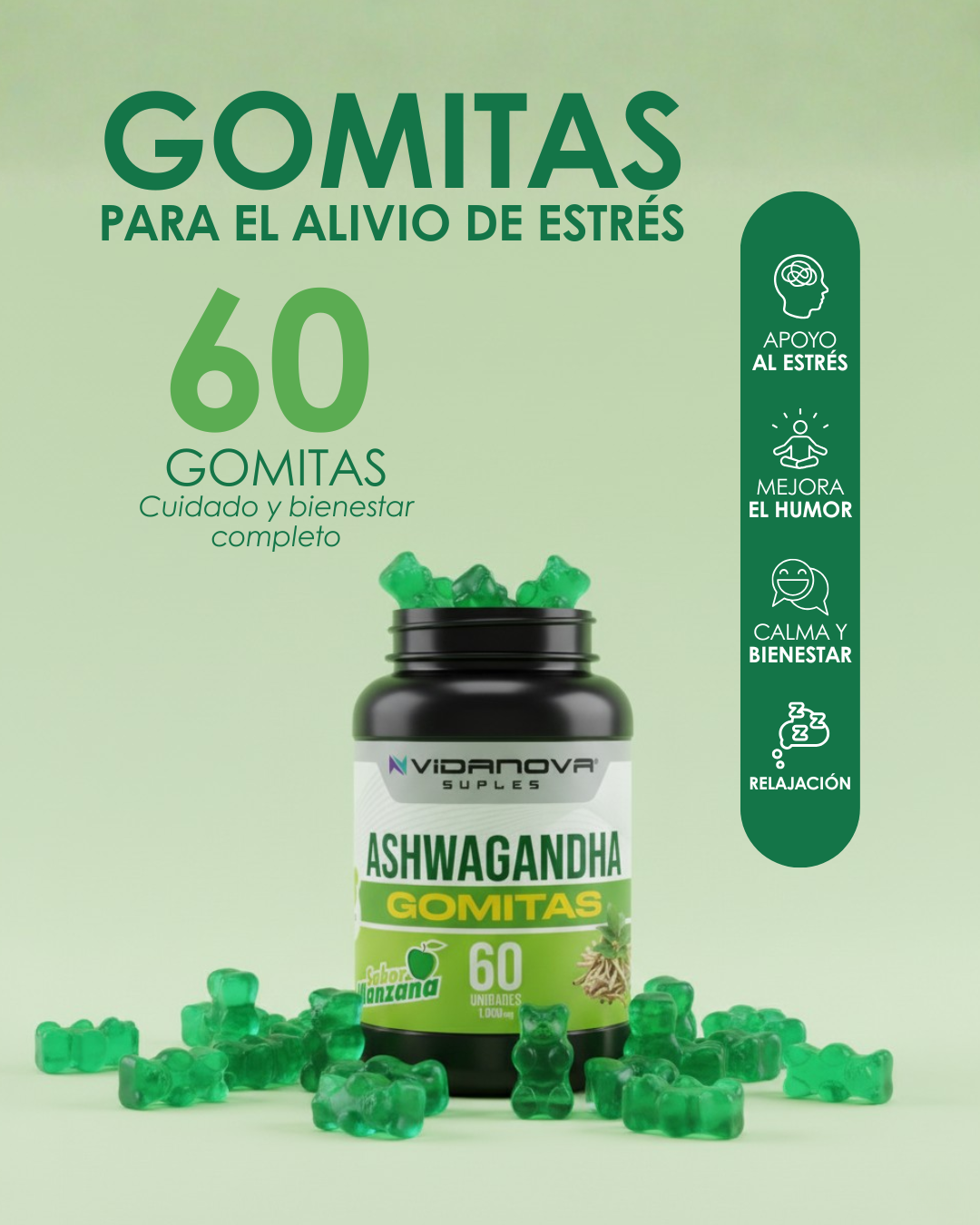 Gomitas Ashwagandha 1000mg