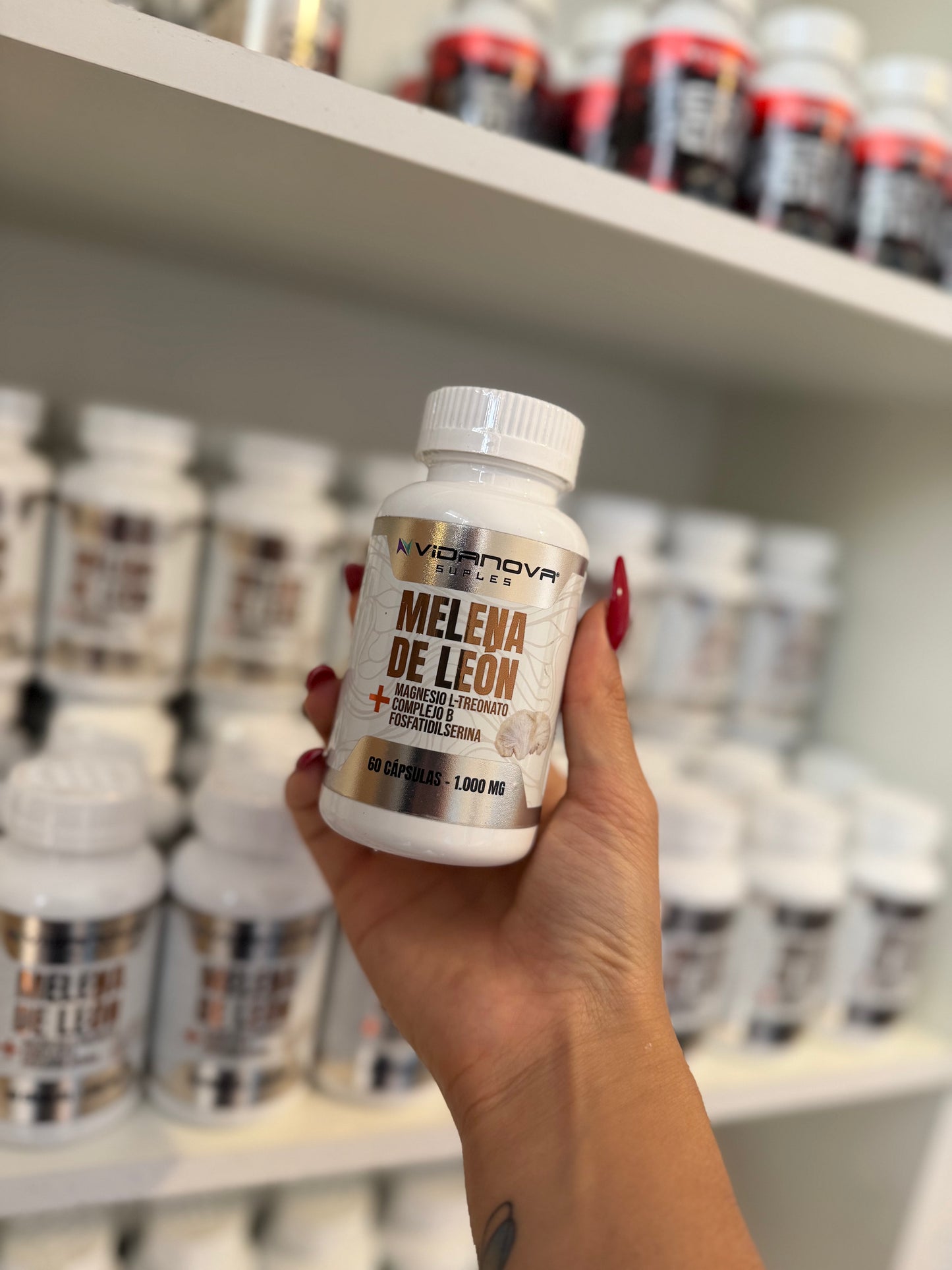MELENA DE LEÓNMelena de León 1000mg 60 cápsulas Vidanova memoria cognición salud cerebral