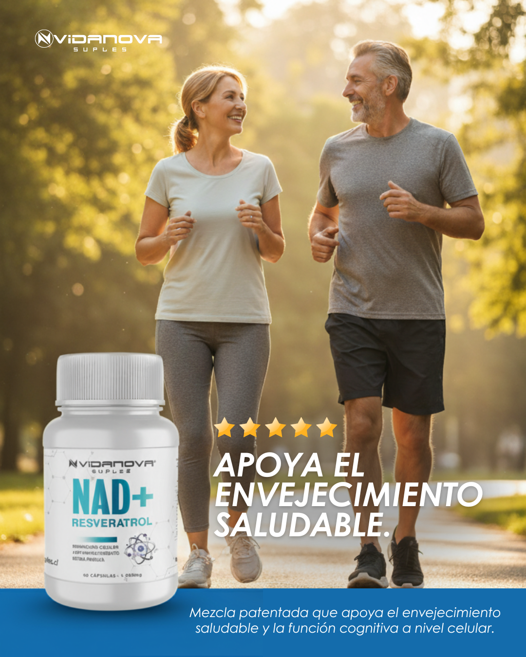 NAD+ Resveratrol - Vidanova® Suples PACK X3